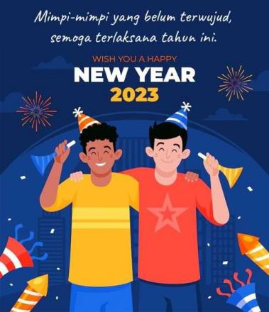Selamat menyambut Tahun baru 2023